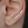 18k gold plated climbing earrings