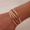 Set of 3 Bracelets with 18k Rose Gold Plating