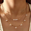 Set of 3 Necklaces with Natural Pearls and 18k Rose Gold Plating
