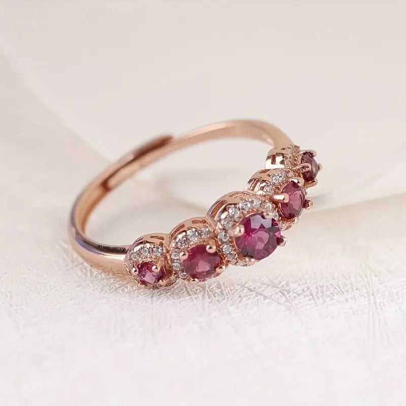 18k Rose Gold Plated Infinity Ring