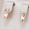 18K Rose Gold Plated Luxury Cute Cat Earrings - AC