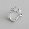 Adjustable Irregular Sphere Ring made of 925 Sterling Silver - BS
