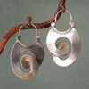 Bohemian spiral earrings made of 925 vintage silver