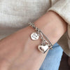 925 sterling silver bracelet Love forever + 2 Free Charms - BS